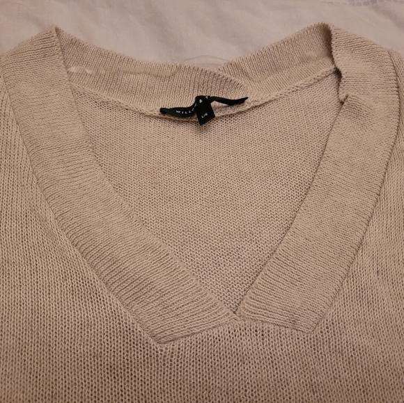 Willow and Thread linen blend sweater, size L - Picture 2 of 8